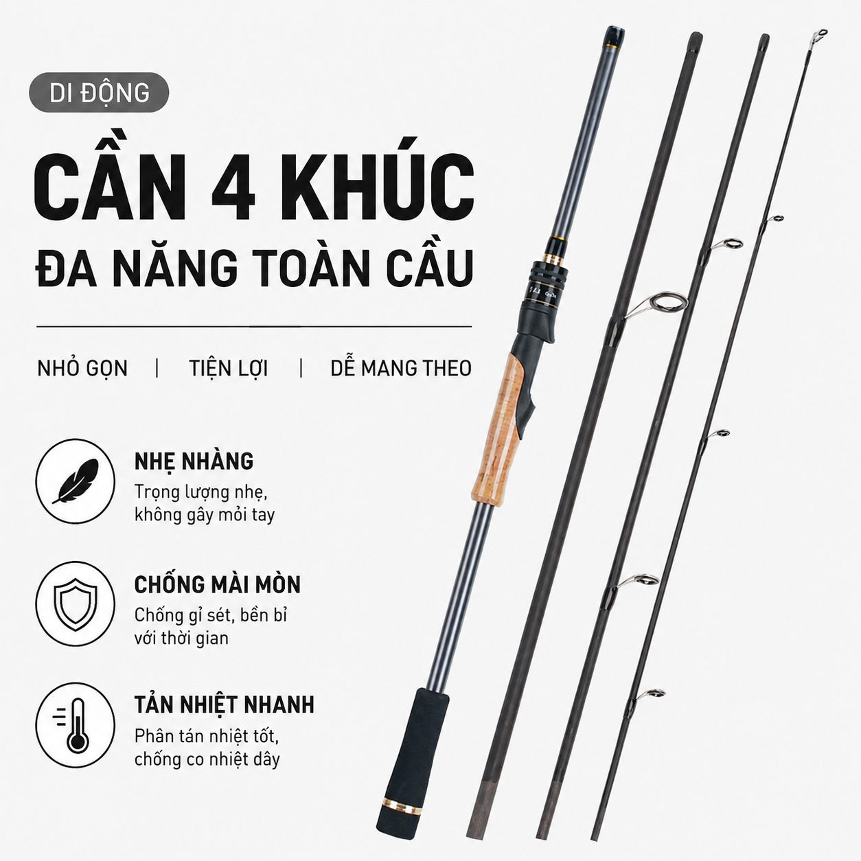 Cần Câu Du Lịch 4 Khúc 1.98m / 2.1m Carbon Fiber ML_thumbnail_6