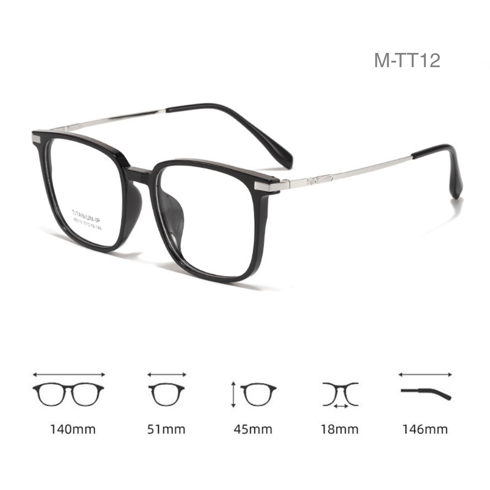 Gọng Kính Unisex Despoints Titanium cao cấp, gọng Titan thay được mọi loại tròng TT14_thumbnail_1