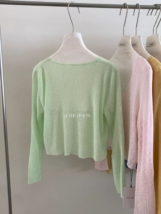 Lucas - Áo khoác len cardigan basic vải xước cài 5 cúc_thumbnail_8