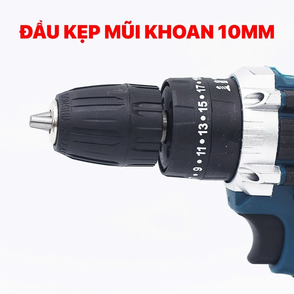 Máy khoan pin Boshun 3 chức năng đầu 10mm - Máy bắn vít cầm tay - Giá rẻ_thumbnail_4