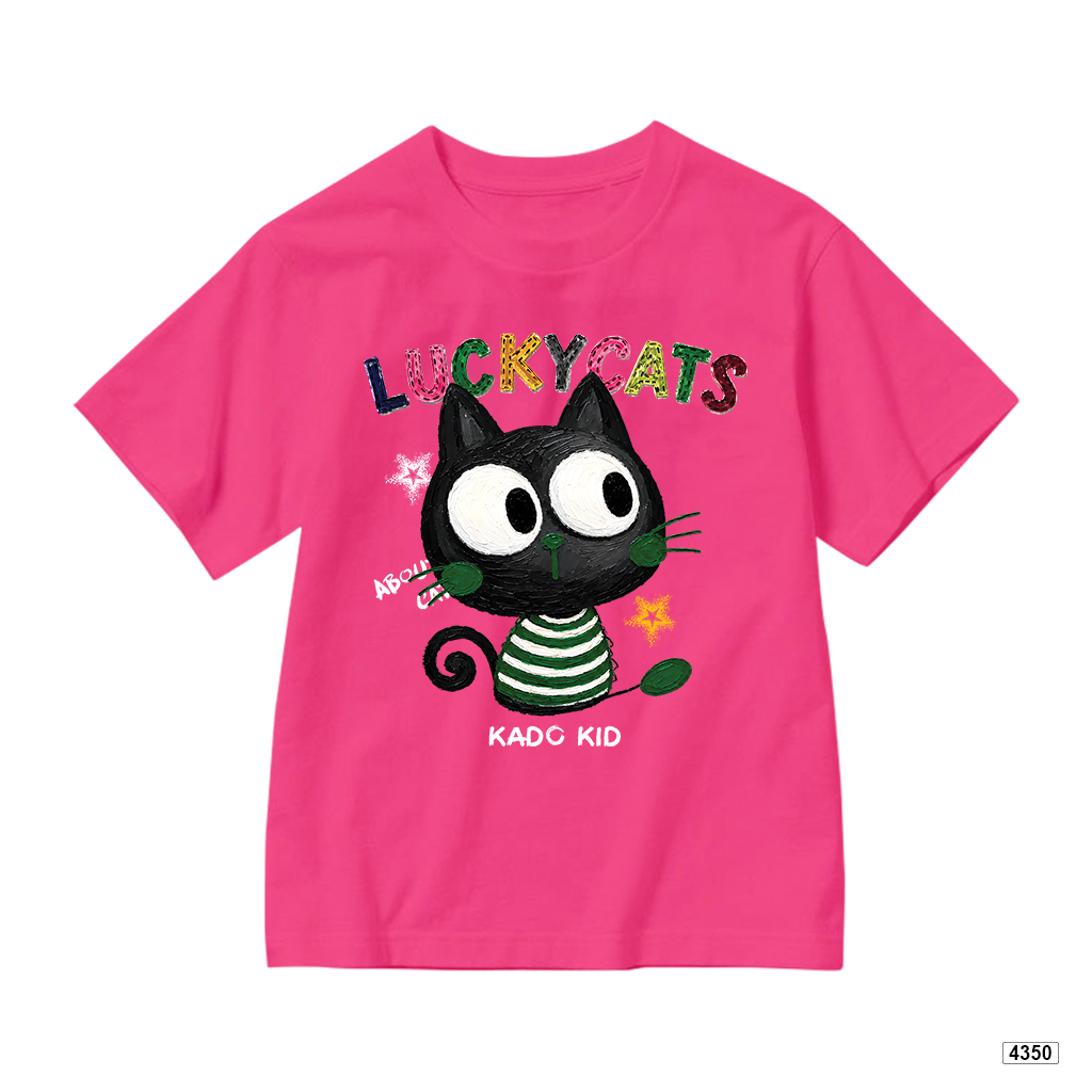 Áo thun bé trai bé gái form rộng Lucky Cats Kado 4350_thumbnail_11