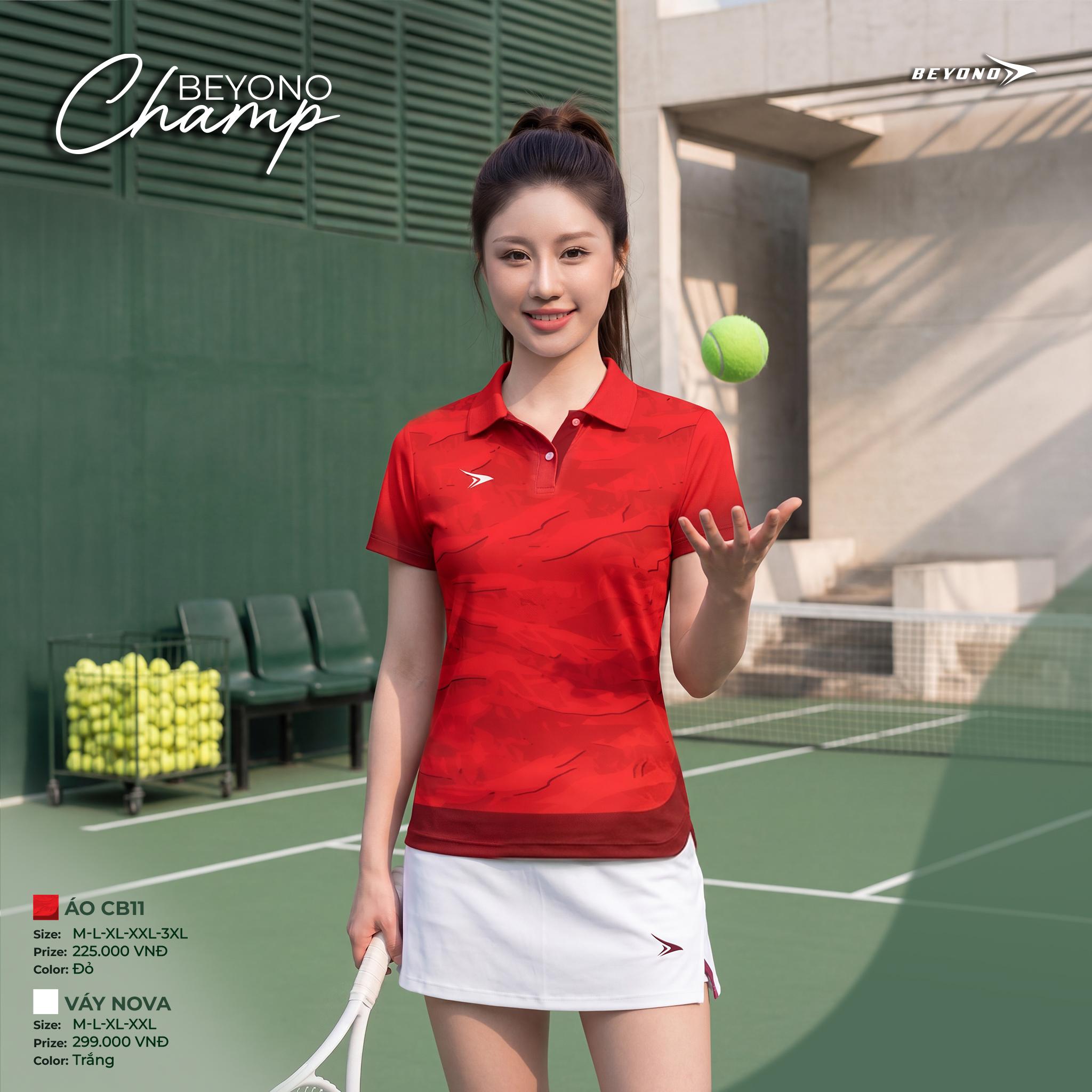 BST Áo Thể Thao Cổ Polo Beyono Champ CB11 Vải AirWeave Thoáng Khí Thể Thao Đương Đại_thumbnail_5