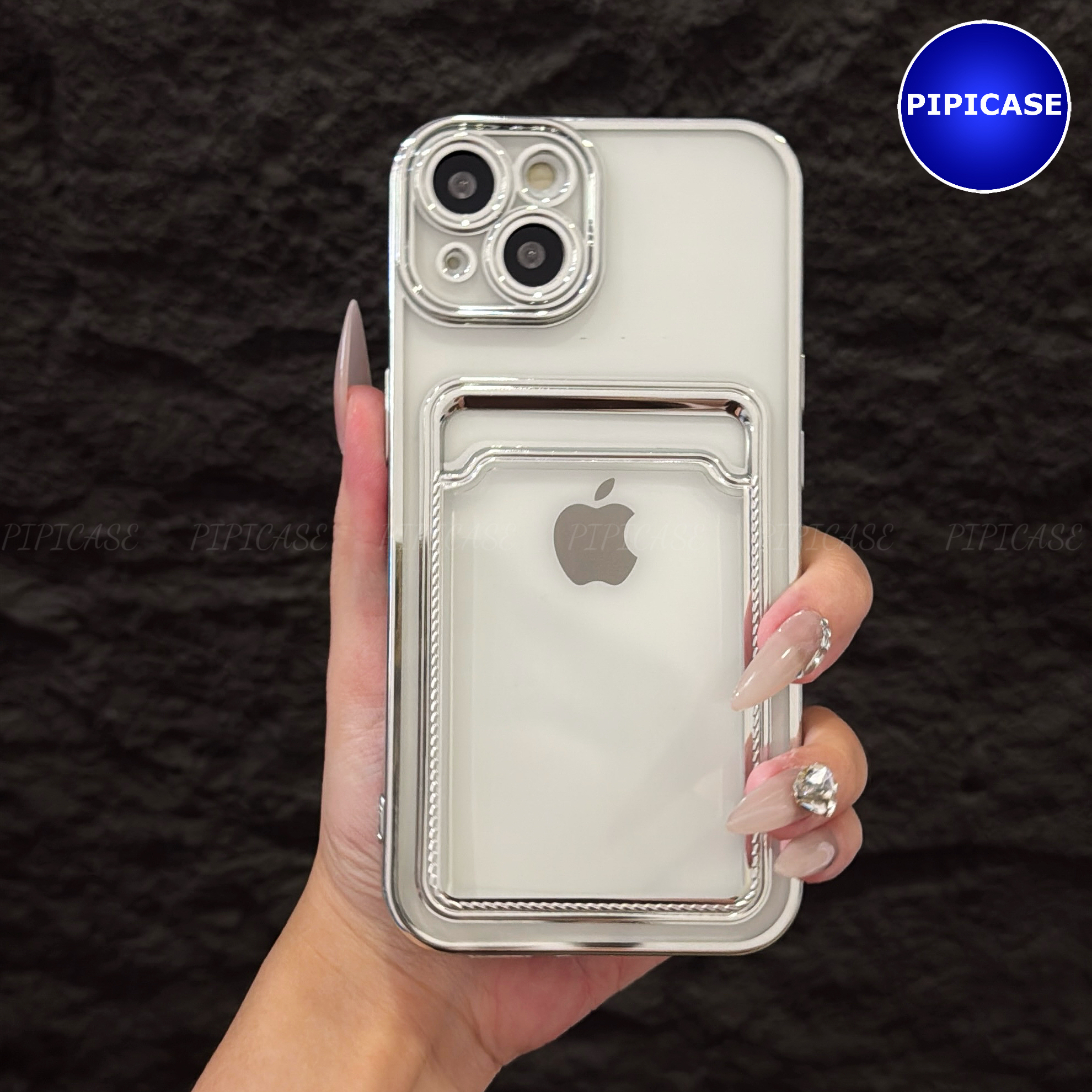 Ốp Lưng iPhone 14 - Ốp Thẻ - Bạc_thumbnail_3