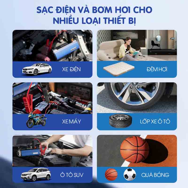 Máy Bơm Lốp Kiêm Kích Bình 4in1 Ozio 12.000mAh Chính Hãng, Giá Tốt_thumbnail_6