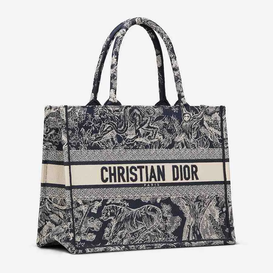 Dior Book Tote Blue _thumbnail_1