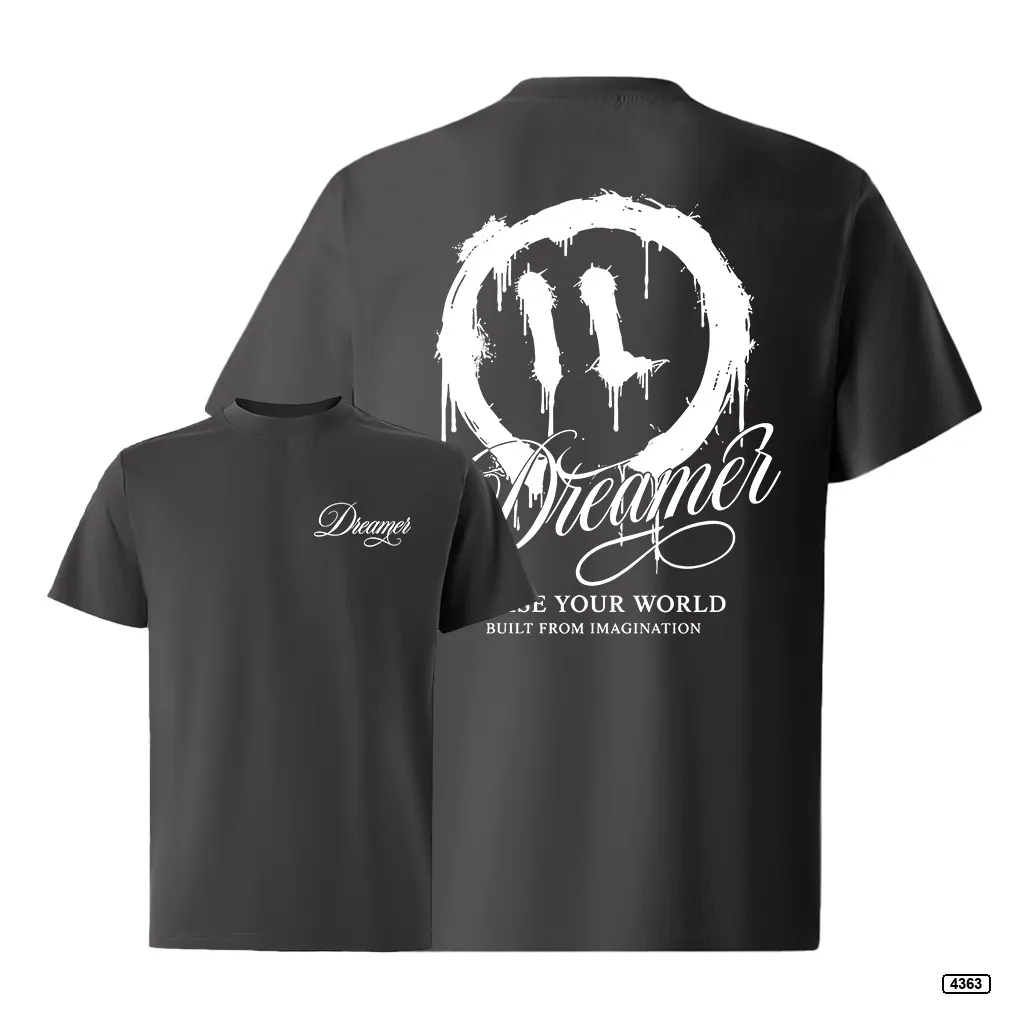 Áo thun nam form rộng Dreamer Slogan TeePrint 4363_thumbnail_12