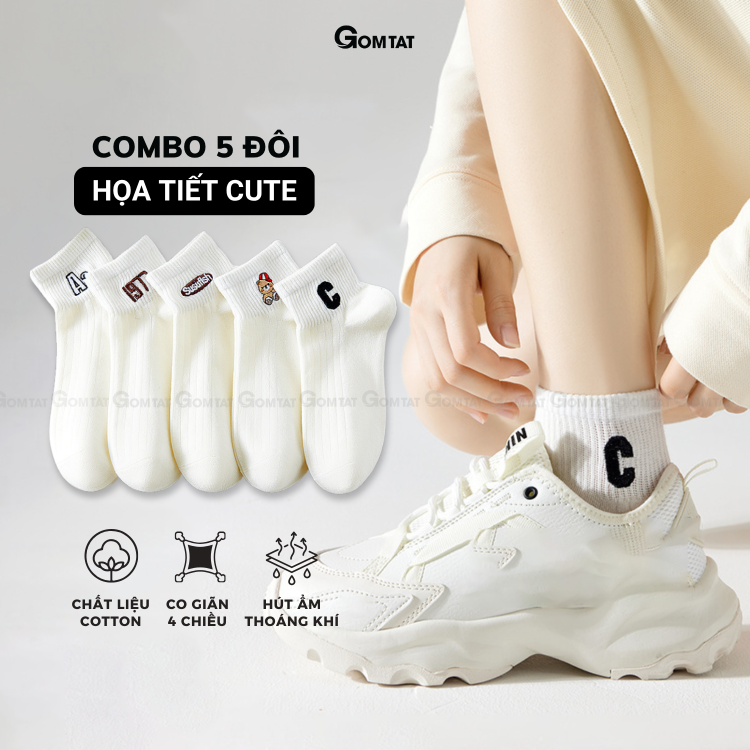 Set 5 đôi tất vớ nữ cổ ngắn UYE-CBCN_thumbnail_118