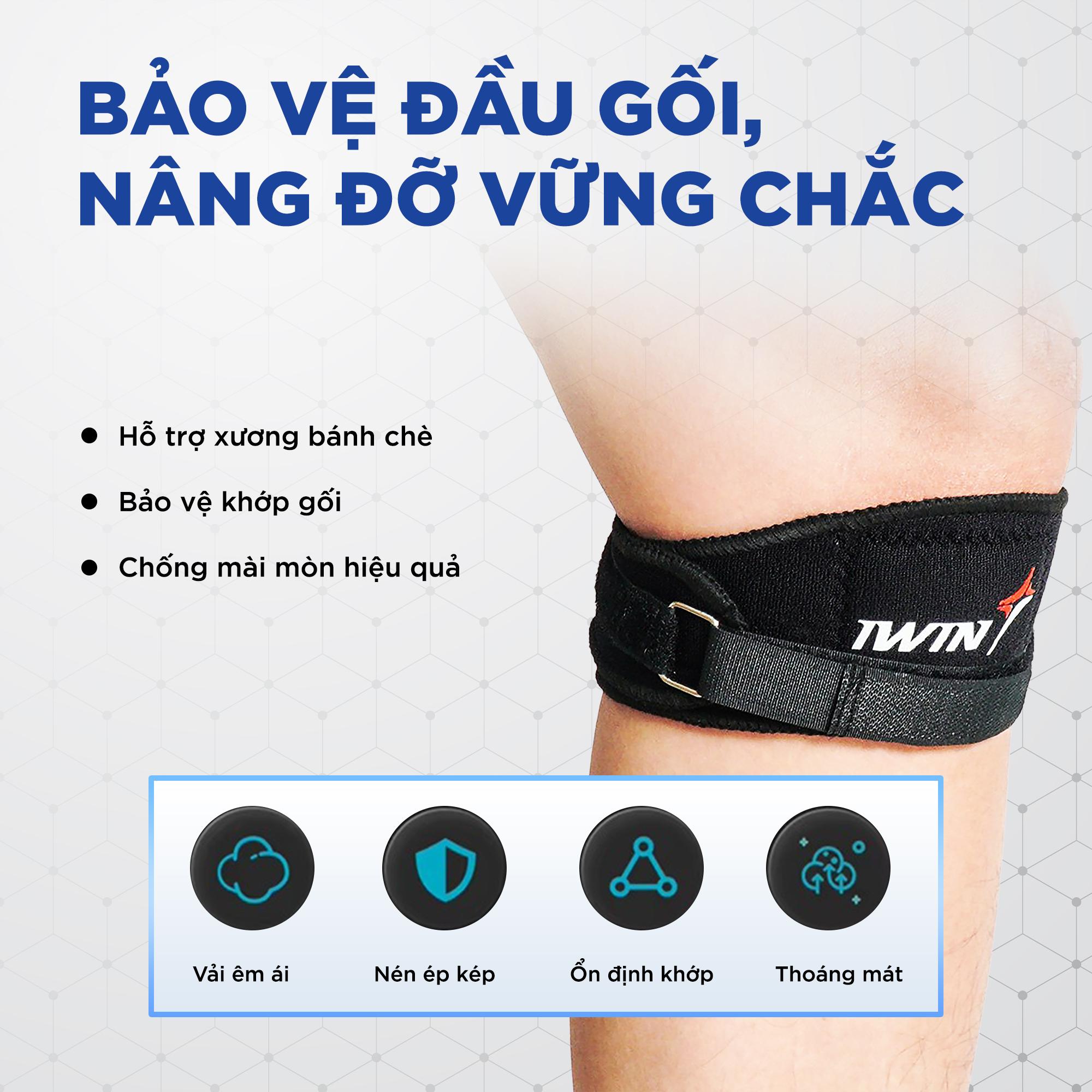 Bó Gối 1 Đai iWin Keepa (1 Chiếc) Hỗ Trợ Tập Luyện Thể Thao Đương Đại_thumbnail_2
