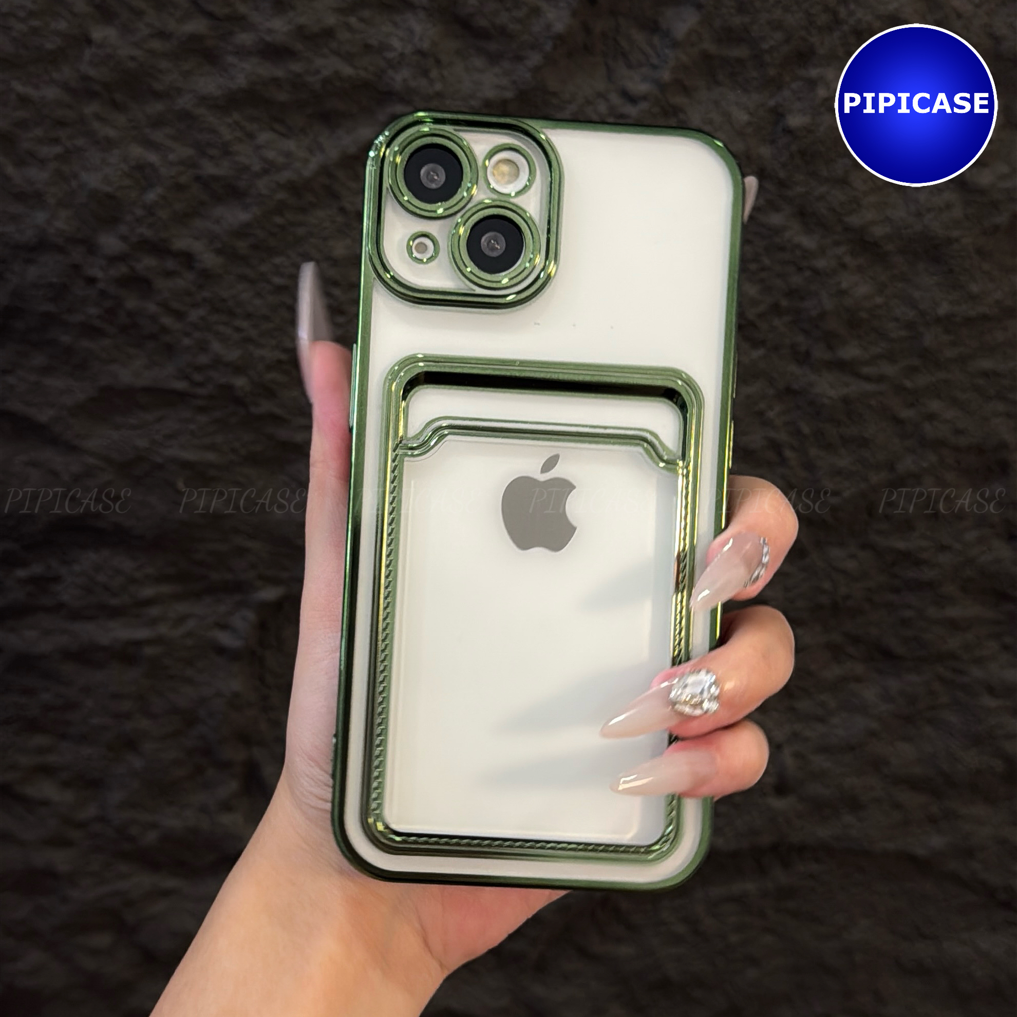 Ốp Lưng iPhone 14 - Ốp Thẻ - Xanh Lá_thumbnail_1