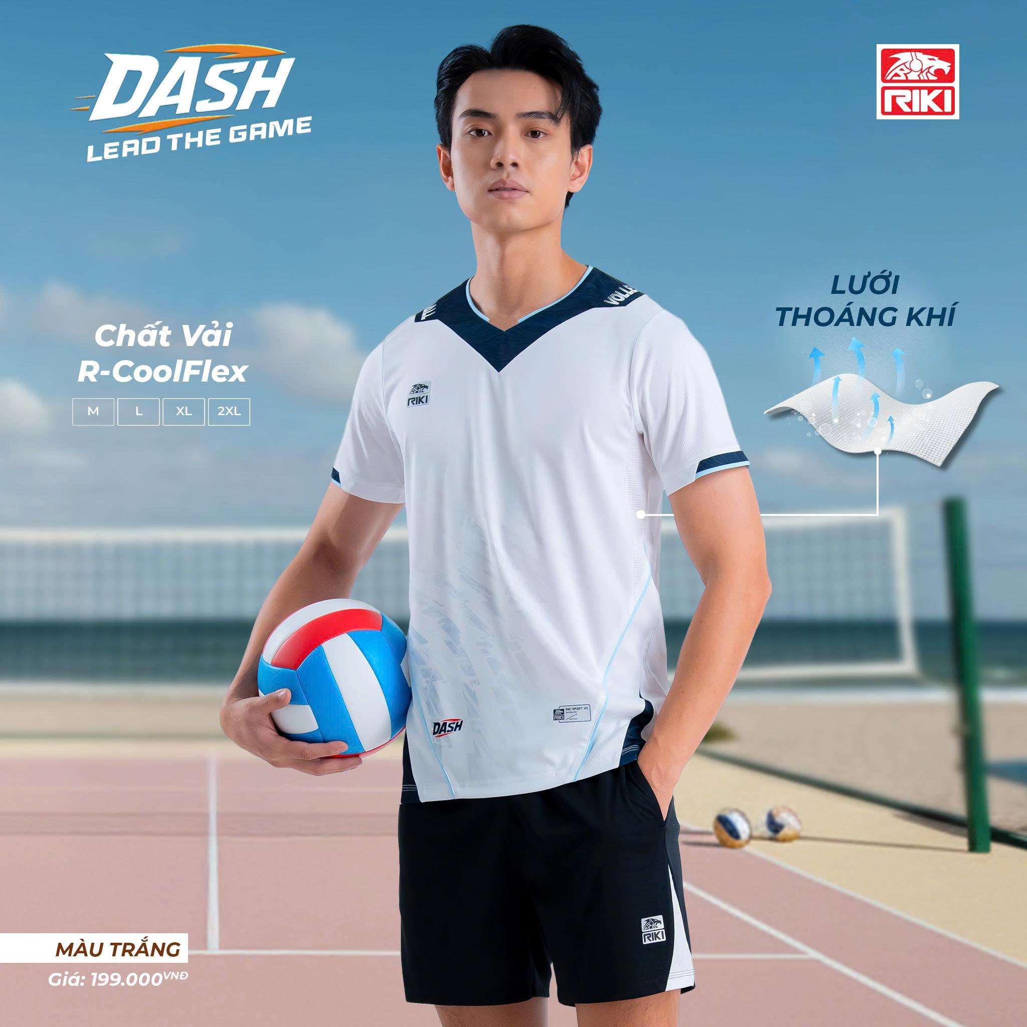 Quần Áo Bóng Chuyền Có Túi Riki DASH Thun Mè R-Coolflex Thoáng Khí Thể Thao Đương Đại_thumbnail_2