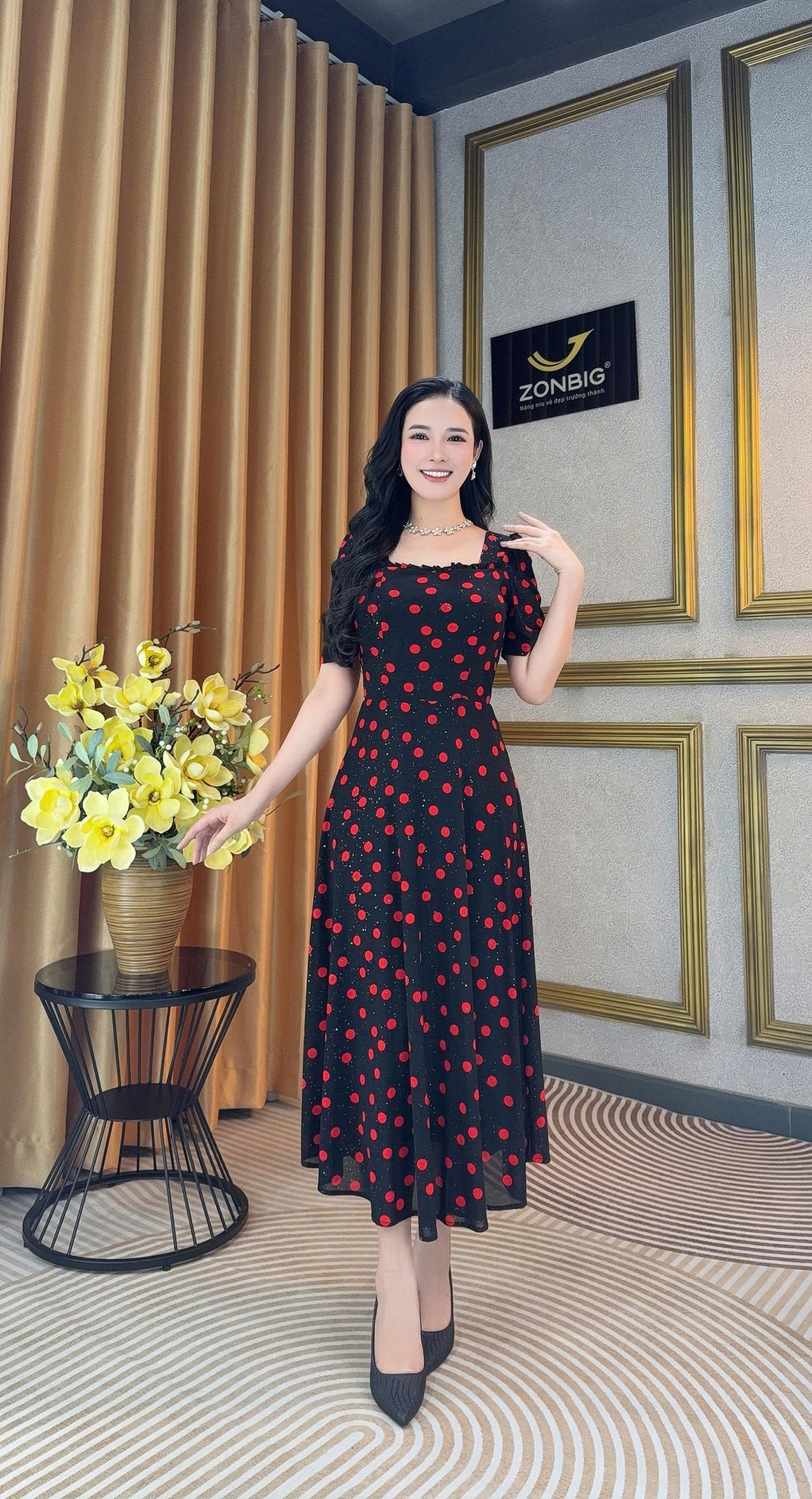 Đầm xòe - Y2163 - Thương hiệu ZONBIG