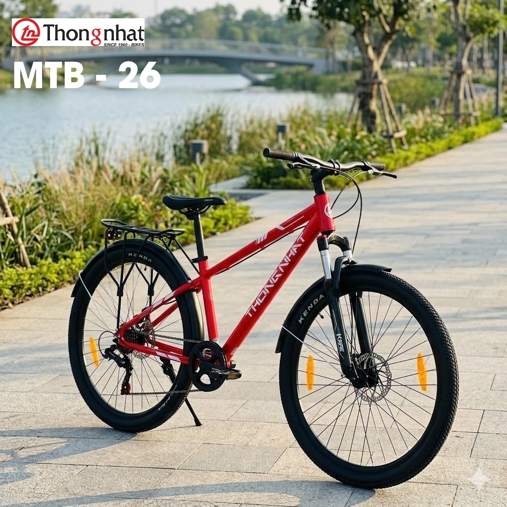 Xe Đạp Thể Thao Thống Nhất Học Sinh, Người Lớn,[TẶNG PHỤ KIỆN] | Xe đạp cao cấp Super 26S, MTB_thumbnail_3