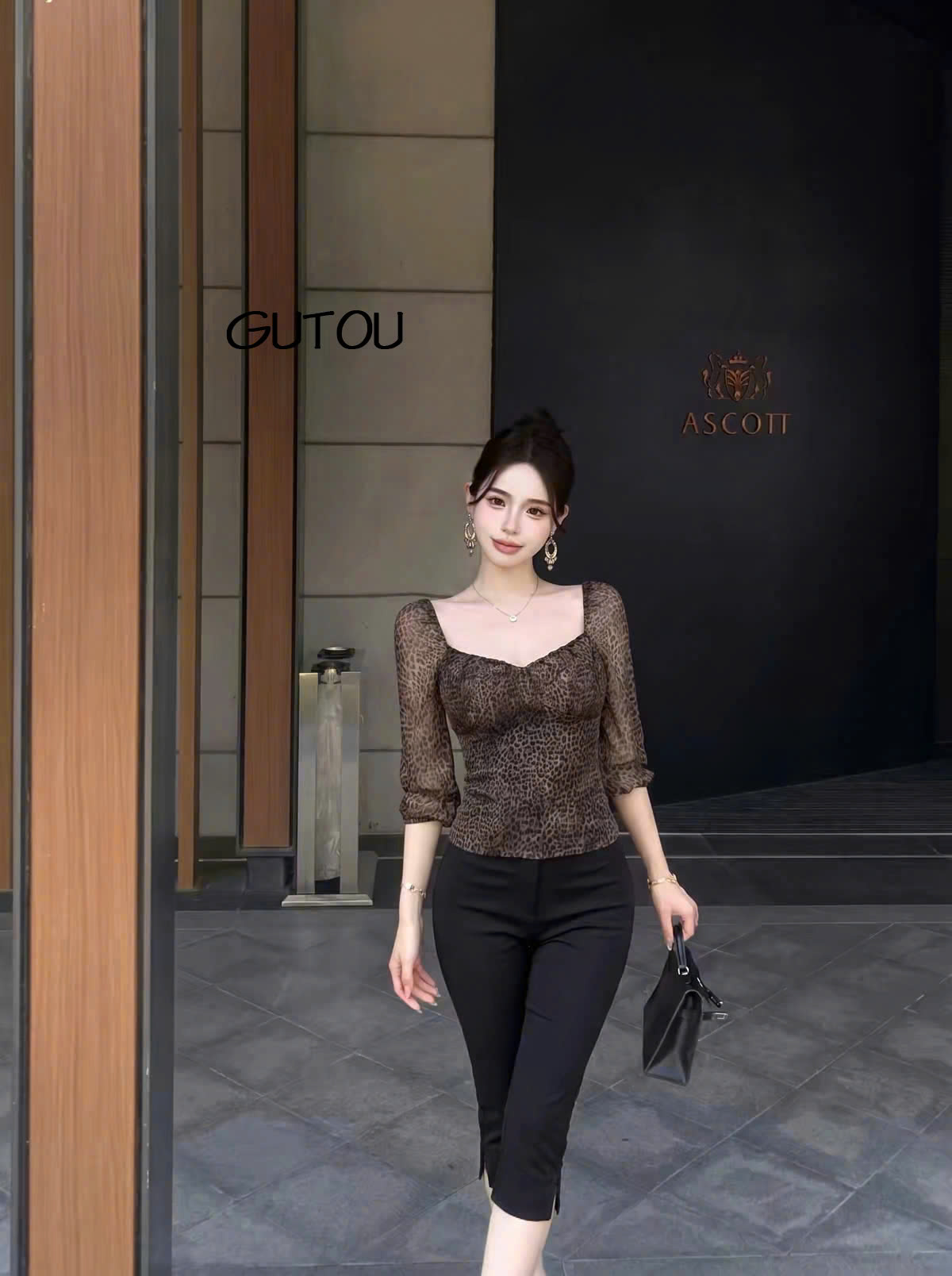 [ GUTOU ] Quần Jean Ngố Trơn Lai Xẻ Hem Denim_thumbnail_6