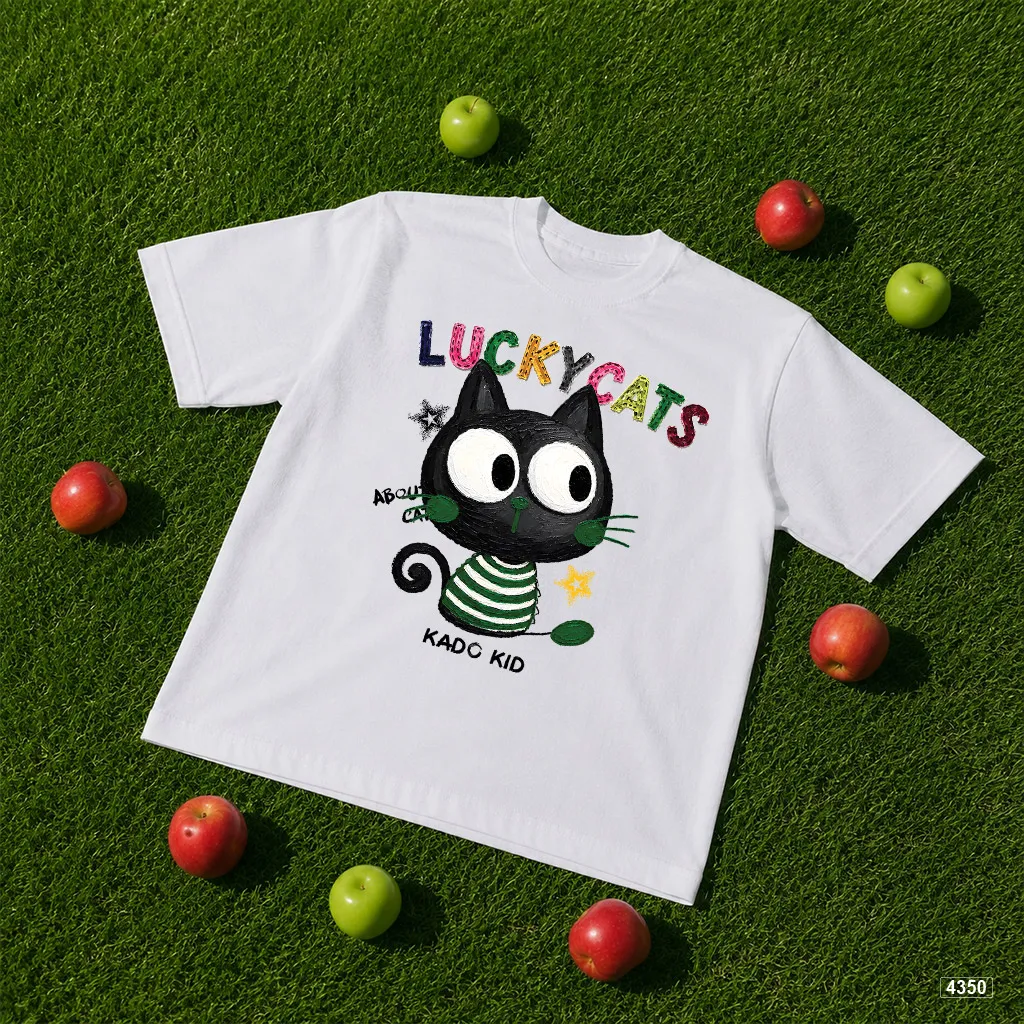 Áo thun bé trai bé gái form rộng Lucky Cats Kado 4350_thumbnail_6