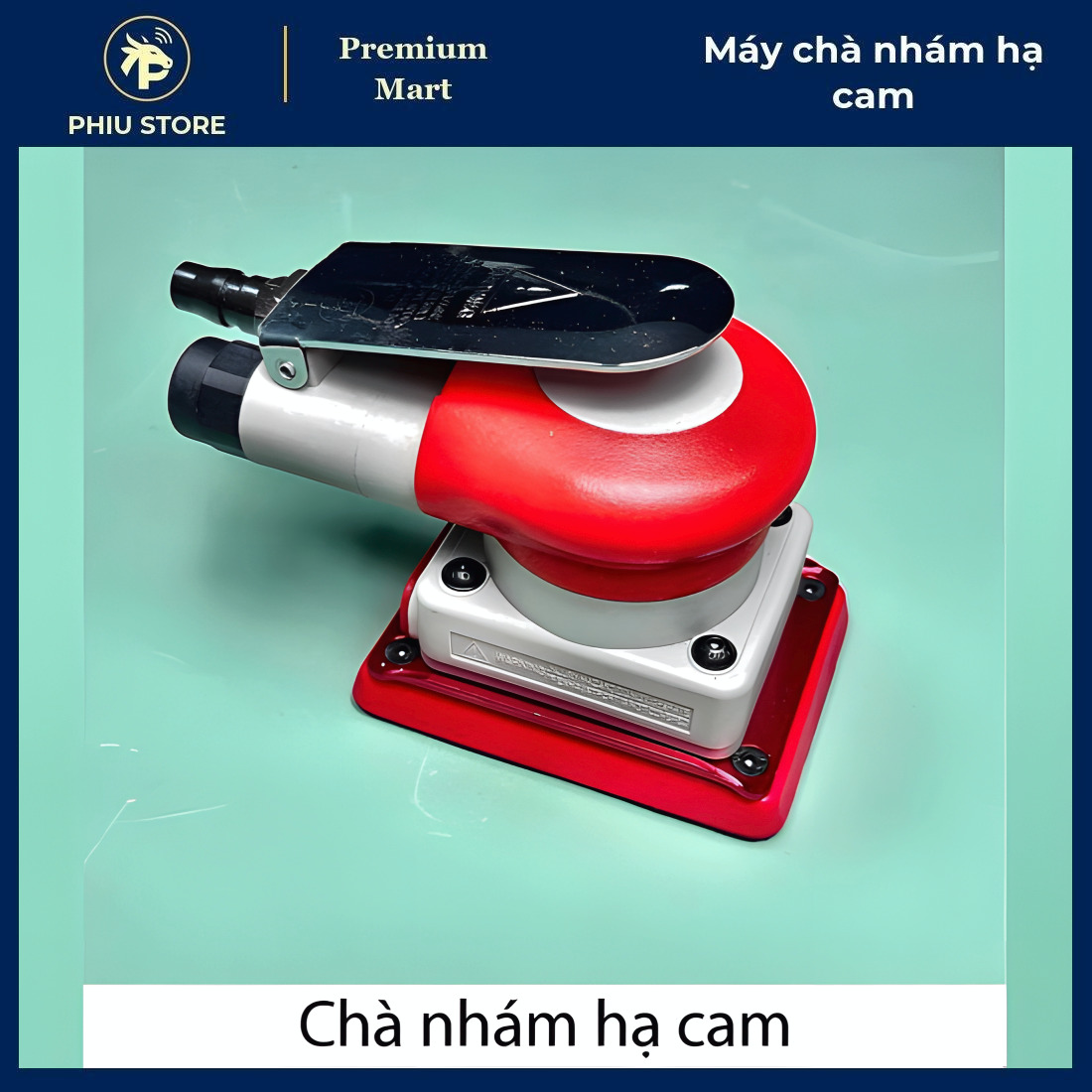 Máy chà nhám hạ cam, máy chà nhám hơi mini, máy đánh bóng xe ô tô, đế vuông 75x100mm, PHIU STORE_thumbnail_8