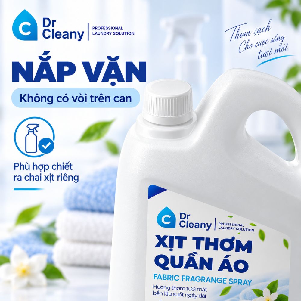 Nước xịt thơm quần áo Dr Cleany 2kg cho tiệm giặt_thumbnail_4