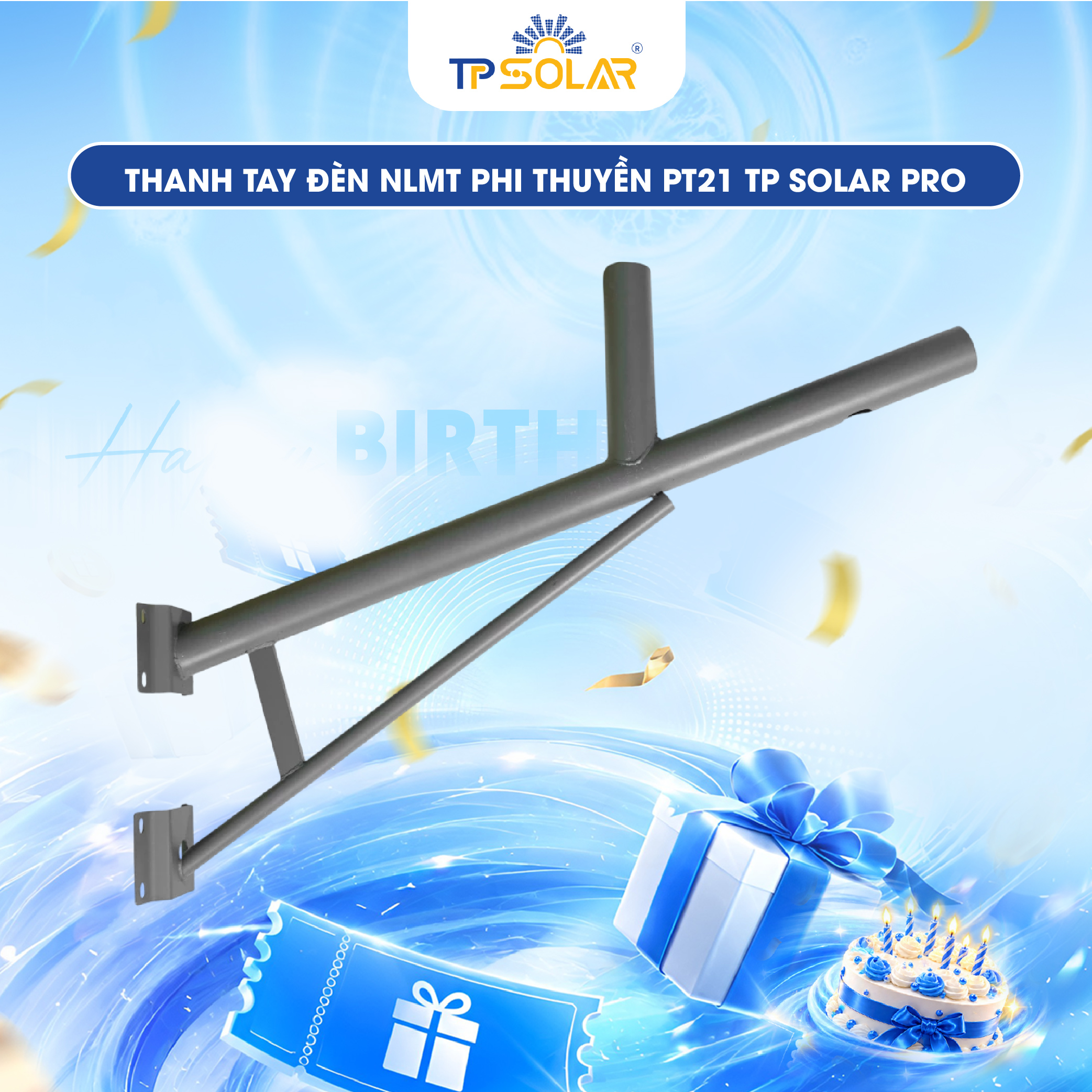 Thanh tay đèn NLMT phi thuyền PT21 PK.PT21.TTD TP SOLAR PRO_thumbnail_0