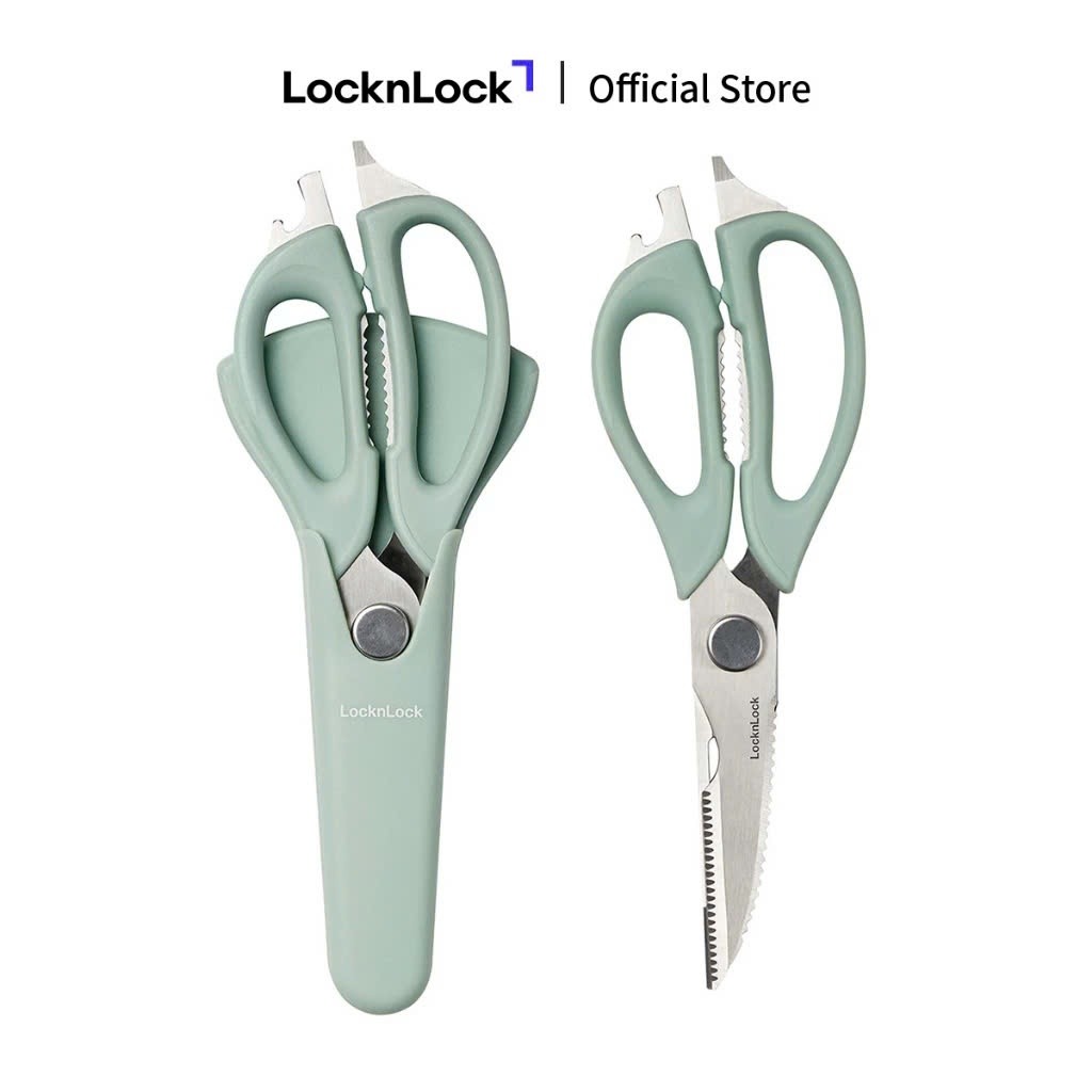 Kéo Nhà Bếp Đa Năng LocknLock Kitchen Scissors LOR131, 2 Màu, Có Bao Đựng Từ Tính_thumbnail_1