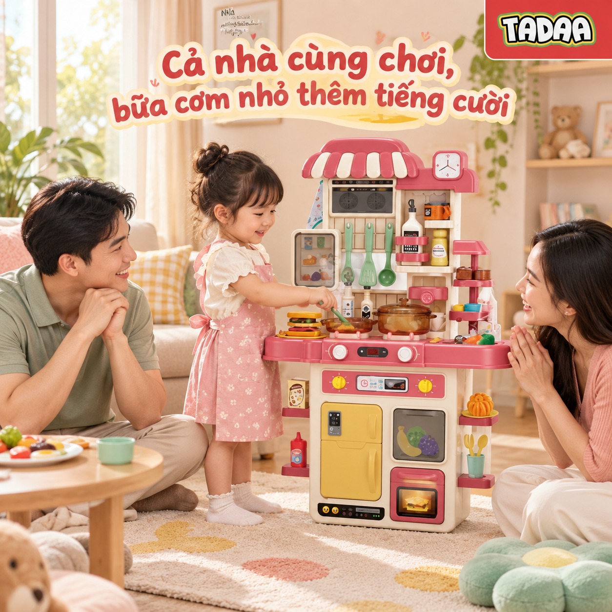 Bộ bếp nấu ăn nhập vai – Căn Bếp Của Bé – G792A Màu hồng_thumbnail_1