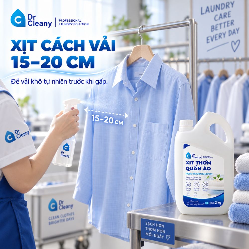 Nước xịt thơm quần áo Dr Cleany 2kg cho tiệm giặt_thumbnail_10