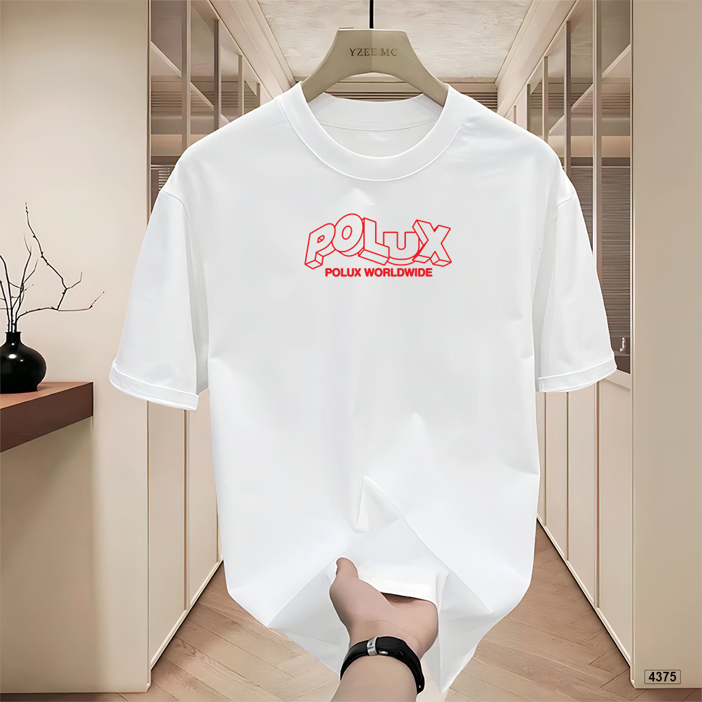 Áo thun nam worldwide logo form rộng Polux 4375