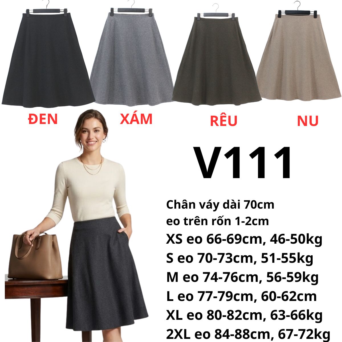 V111 - Chân váy A