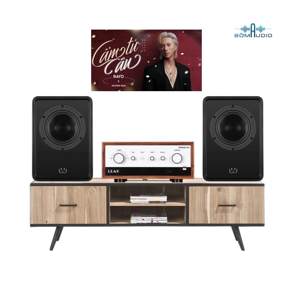 Combo Amply LEAK STEREO 130 + Loa Bookshelf WHARFEDALE DENTON 1S - LEW3_thumbnail_1