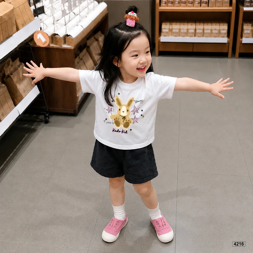 Áo thun bé gái Bunny đáng yêu Kado 4216_thumbnail_5