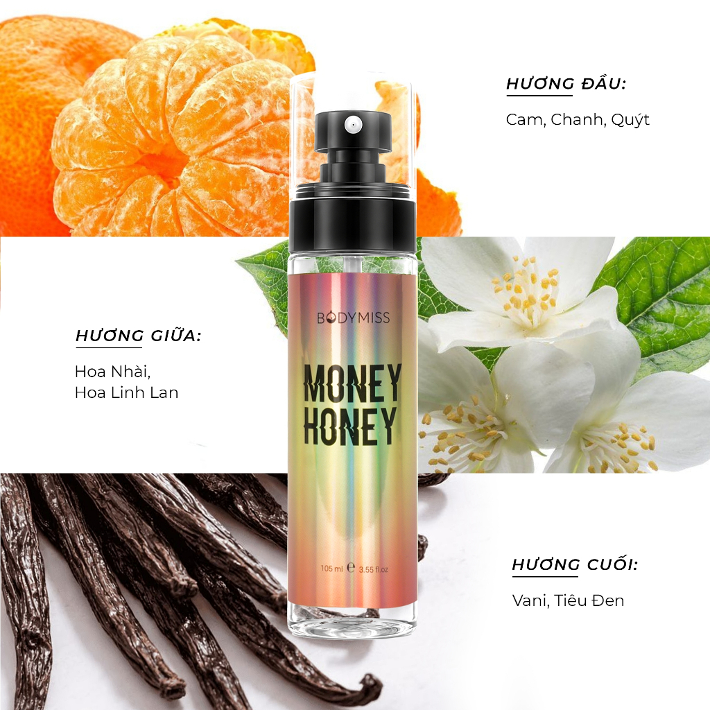 Body Mist Nam Nữ Bodymist Xịt Thơm Hương Nước Hoa Unisex Lưu Hương Lâu BODYMISS_thumbnail_12