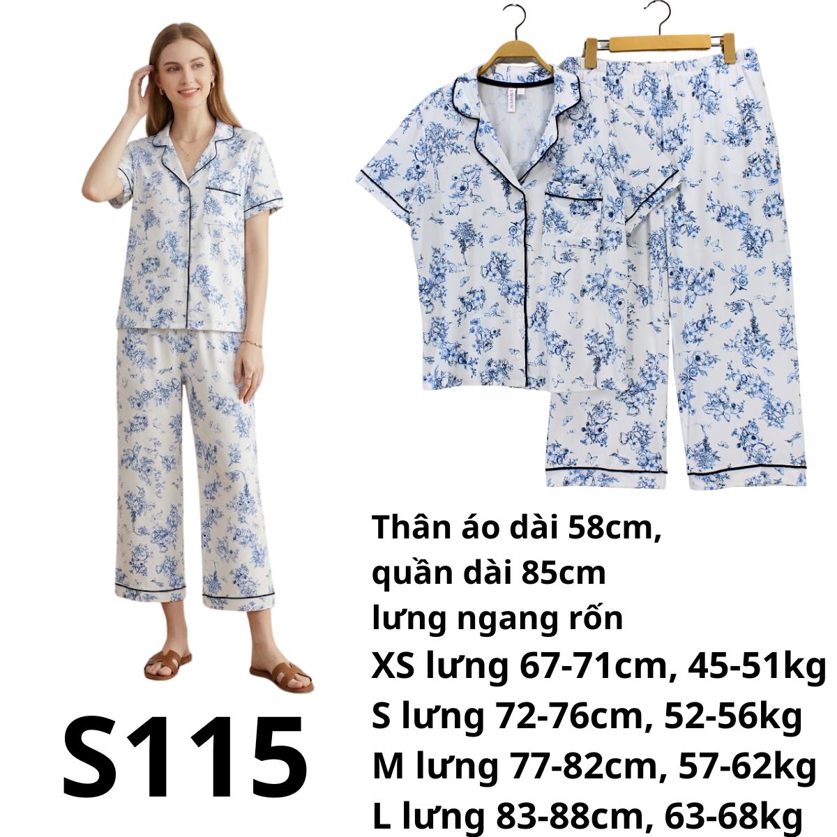 S115- Set bộ pizama