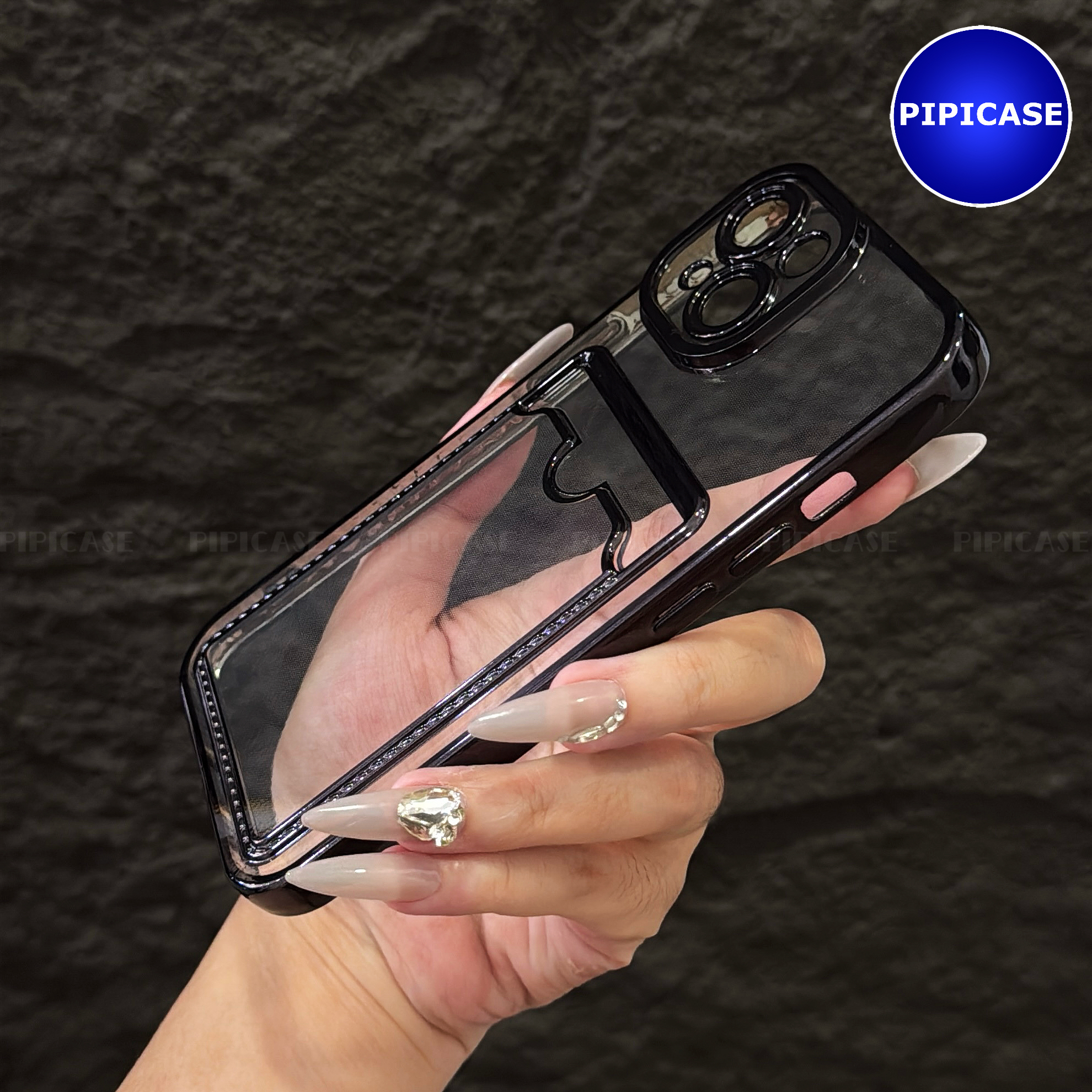 Ốp Lưng iPhone 14 - Ốp Thẻ - Đen_thumbnail_16