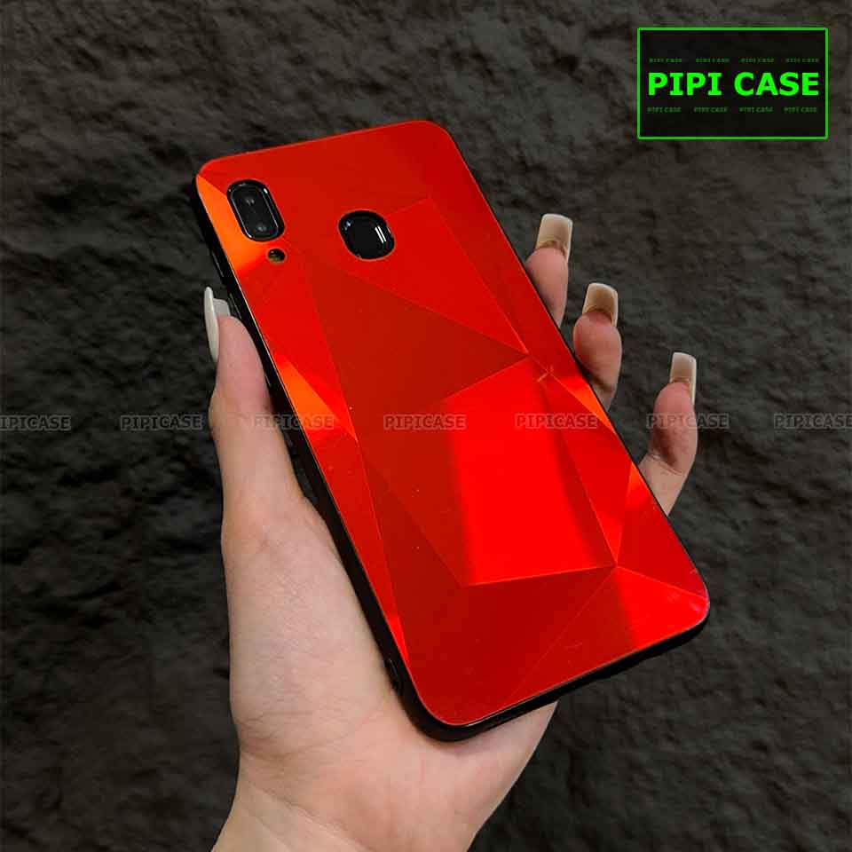 Ốp Lưng Samsung A20 / A30 - Kim Cương 6D - Đỏ_thumbnail_2
