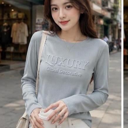 Áo Thun Lẻ dập nổi Luxury Free Size 45-75kg Co Giãn 4 Chiều Tôn Dáng Mềm Mịn Thoáng Mát Dễ Phối Phong Cách Borip Quảng Châu Chất Liệu Cao Cấp_thumbnail_3