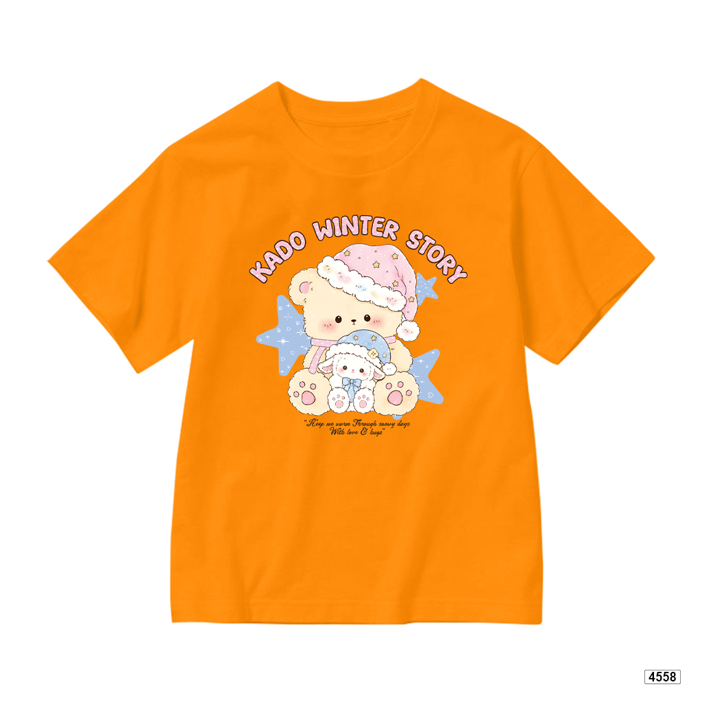 Áo thun bé gái form rộng gấu pastel Kado 4558_thumbnail_14