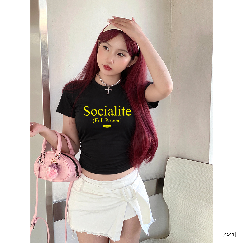 Áo baby tee form ôm Miucho basic Hàn Quốc 4541_thumbnail_3