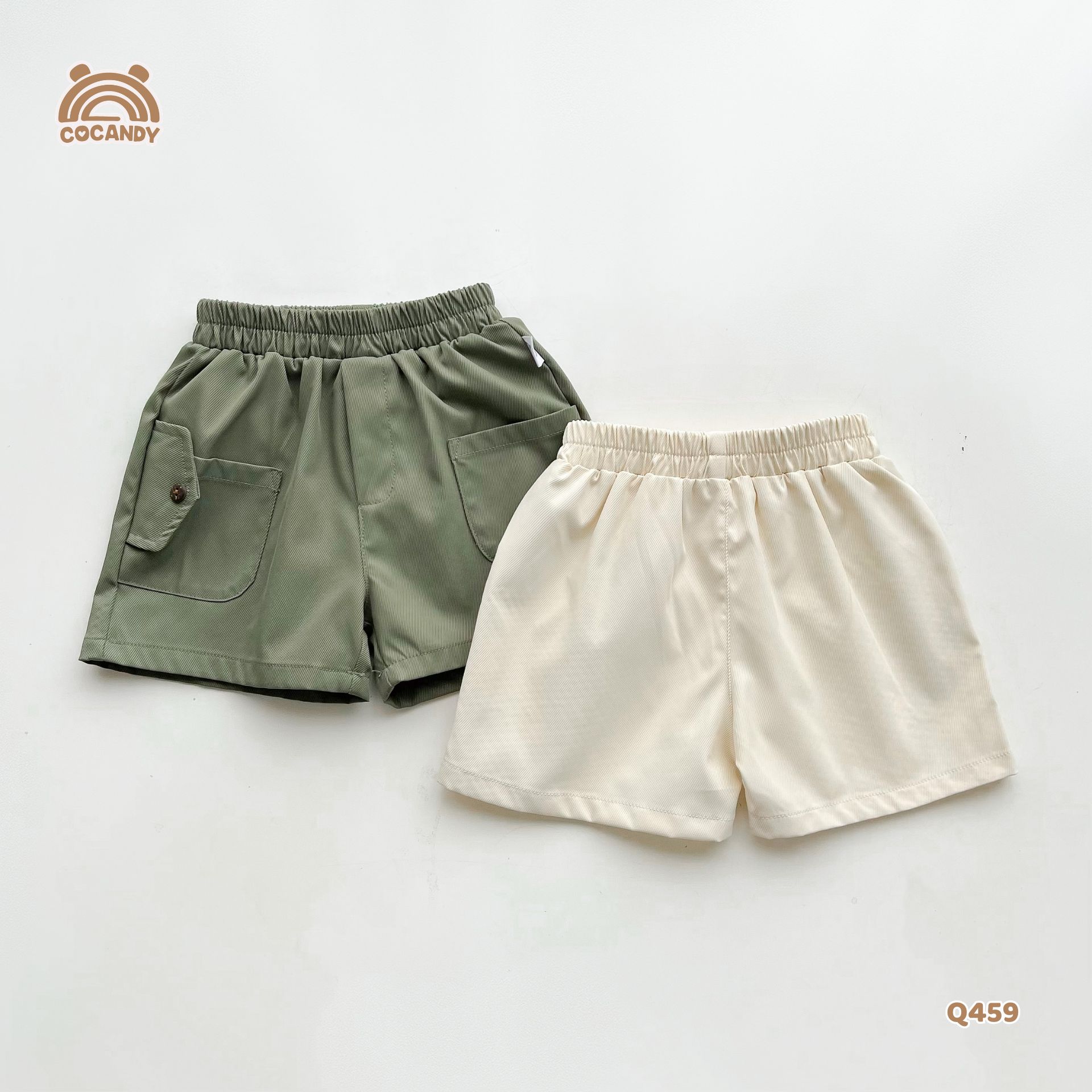 Quần cộc kaki RÊU túi ốp kiểu 2 bên_thumbnail_8