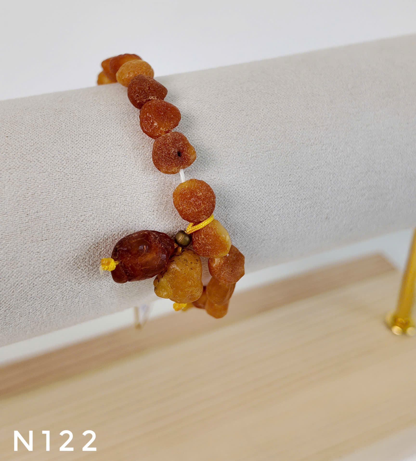 Vòng Tay Hổ Phách Mật Thô Đa Sắc Mix Giọt Thô – N122_thumbnail_2