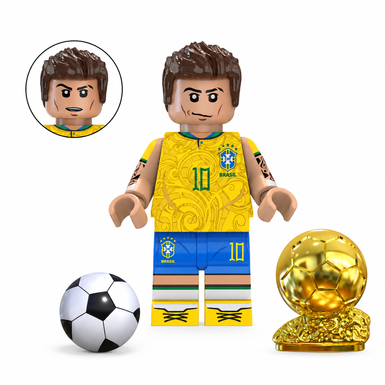 Cầu thủ bóng đá VIP Huyền Thoại Sân Cỏ Tặng Kèm Cúp, Đế Trưng Bày, Bóng Đá, Mini Figure Siêu Đẹp_thumbnail_34