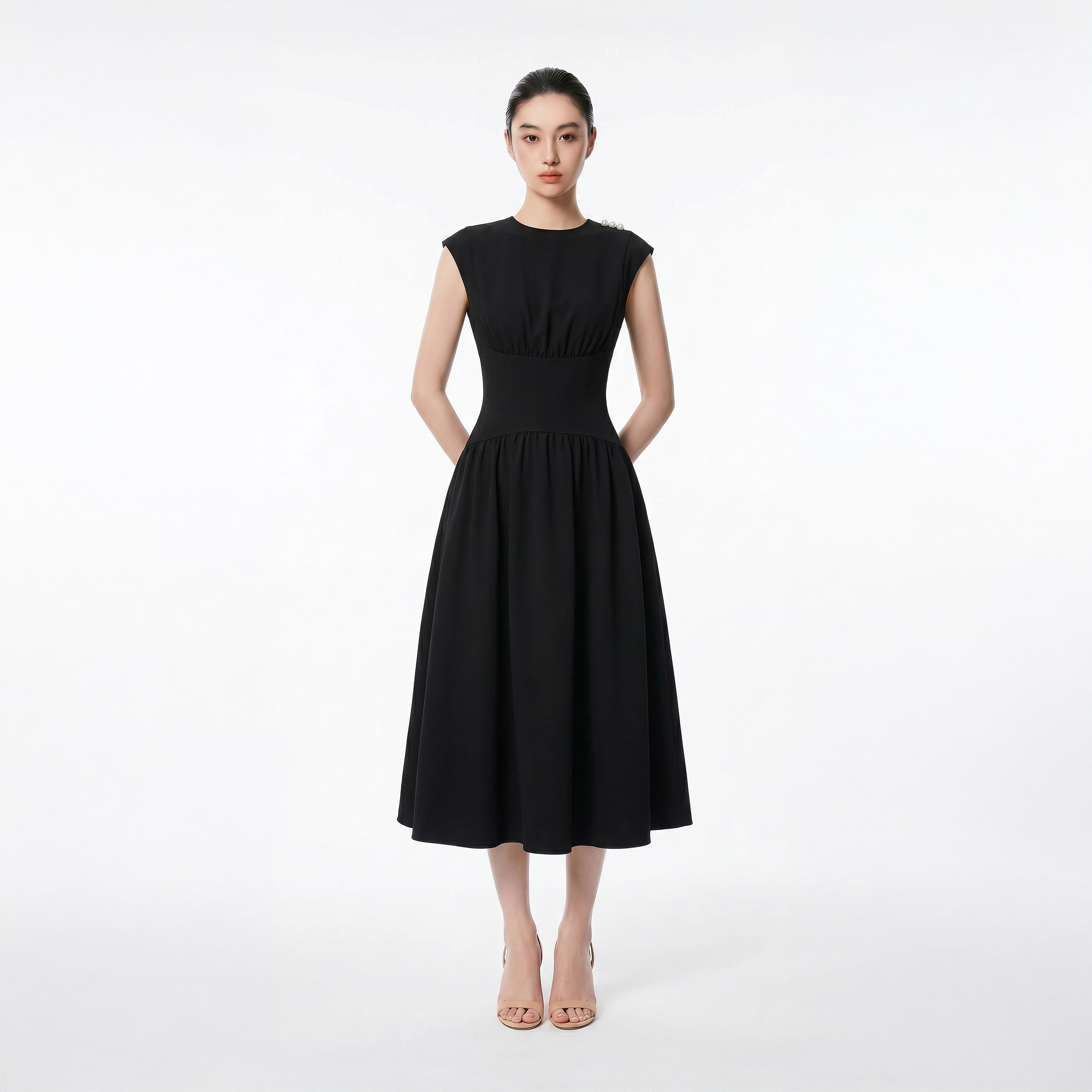 BLACK NILA DRESS