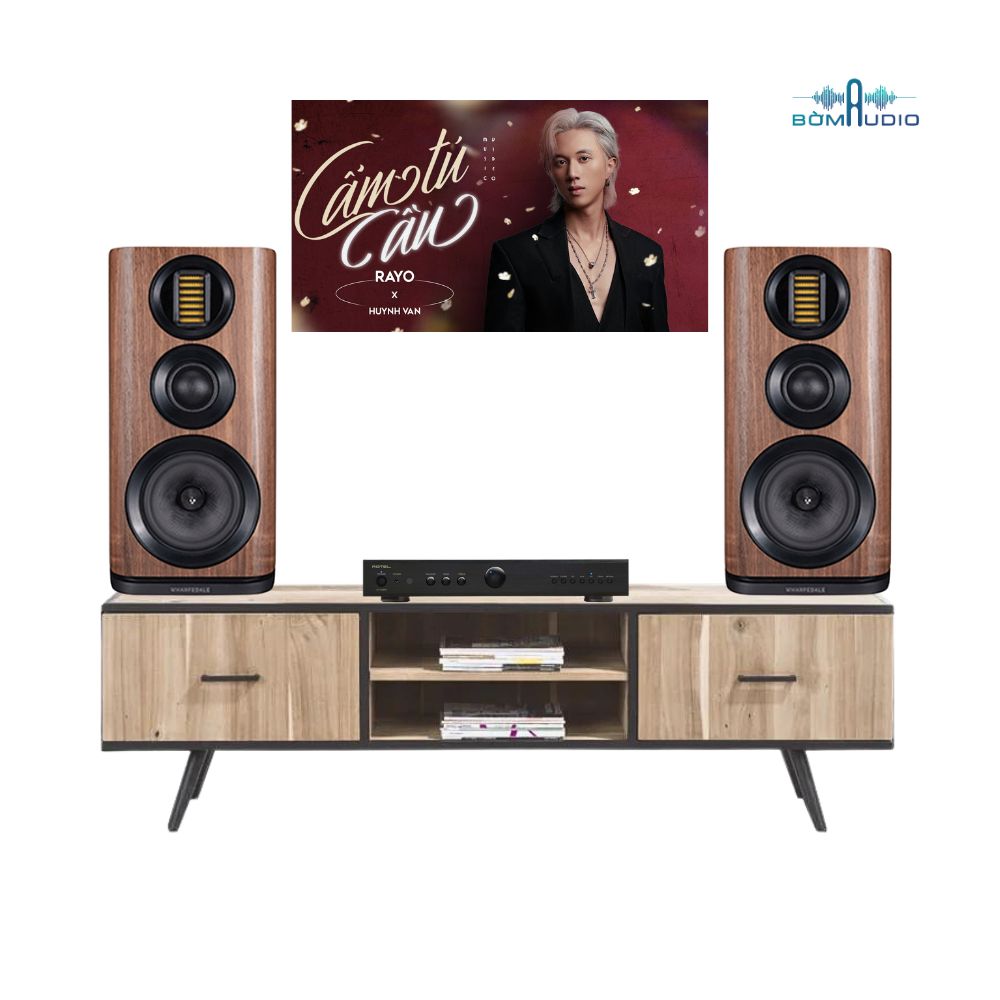 Combo Amply ROTEL A11 MKII + Loa Bookshelf WHARFEDALE EVO 4.2 - ROW1