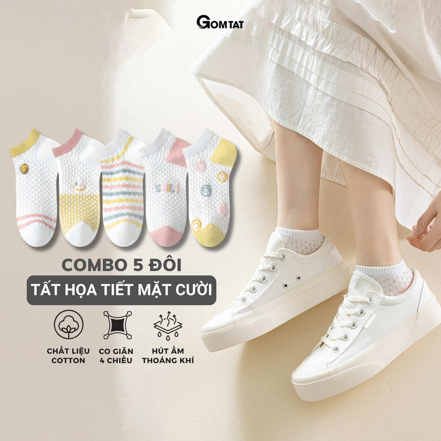 Set 5 đôi tất vớ nữ cổ ngắn UYE-CBCN_thumbnail_53