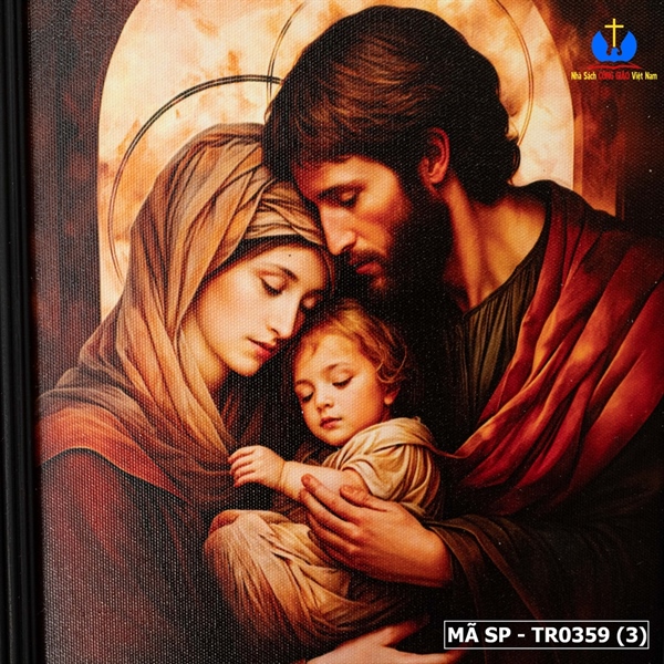 Tranh Gia Đình Thánh Gia 25x35cm khung Hàn Quốc_thumbnail_2