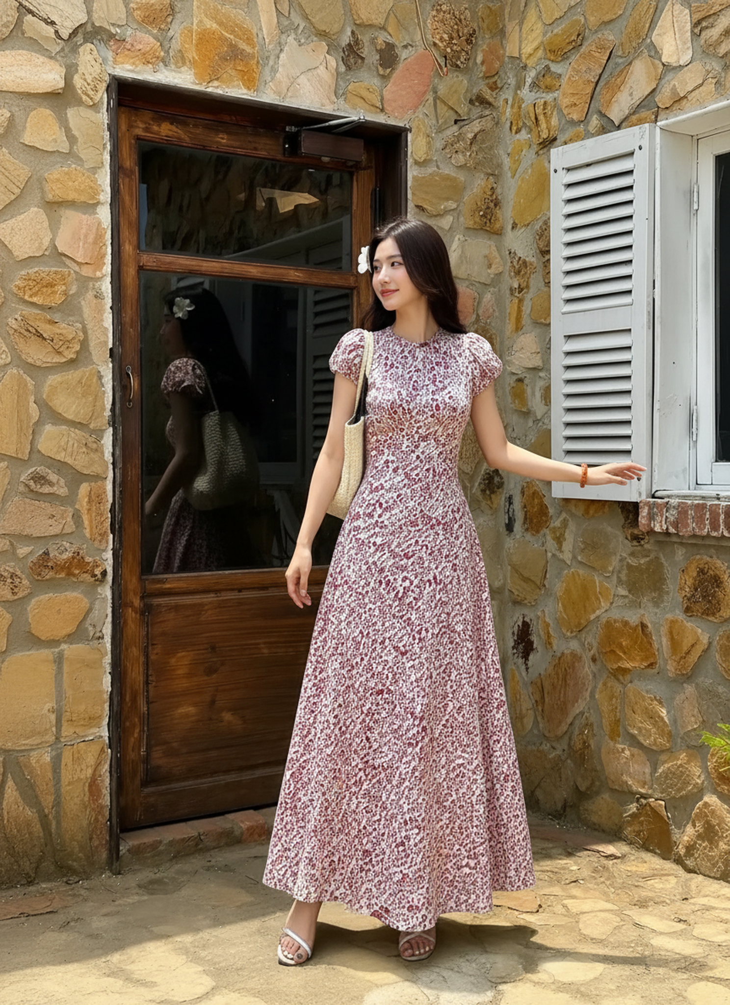 ✨ Đầm Hoa Hồng Dịu Dàng ✨