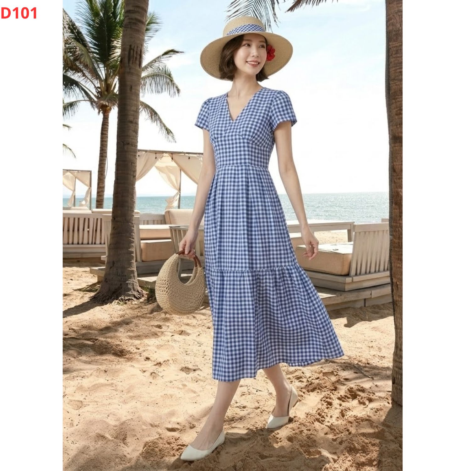 Đầm caro xanh_thumbnail_5