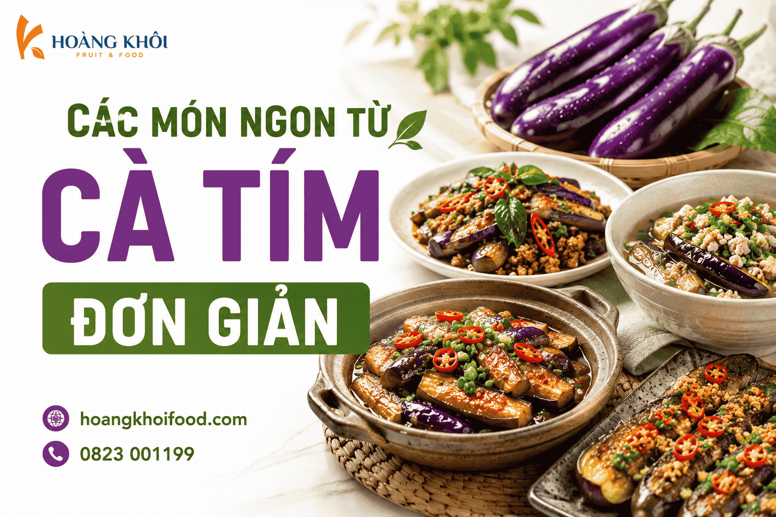 Các món ngon từ cà tím đơn giản