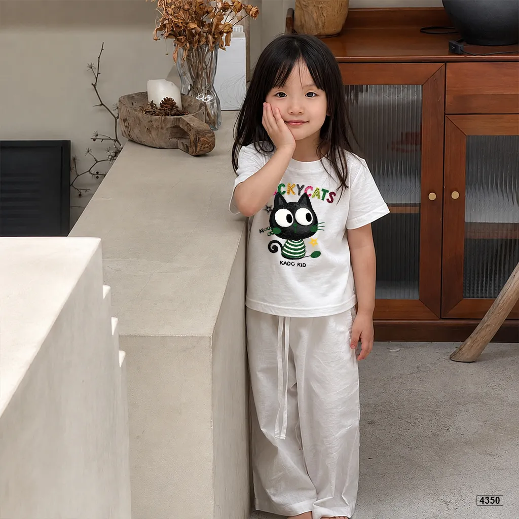 Áo thun bé trai bé gái form rộng Lucky Cats Kado 4350_thumbnail_3