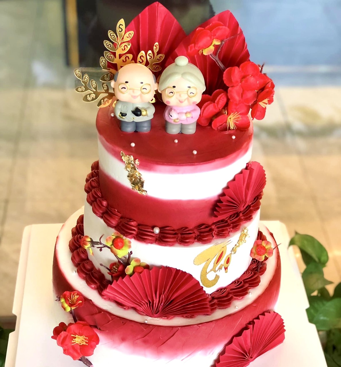 Bánh mừng thọ 3 tầng