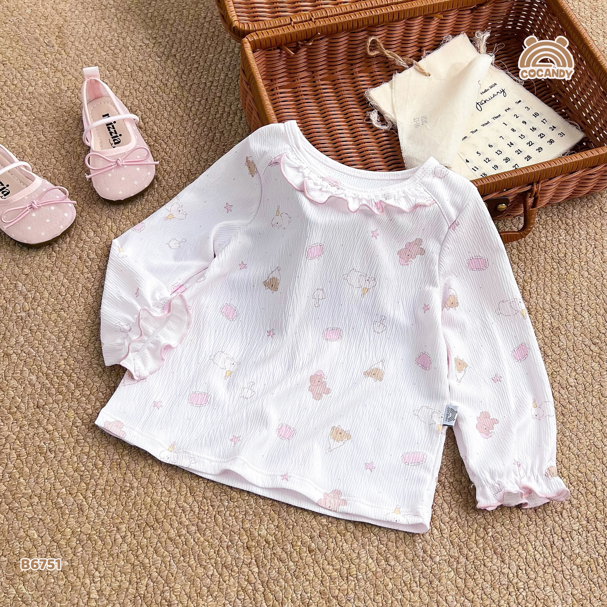 Bộ dài HỒNG họa tiết gấu cún_thumbnail_6