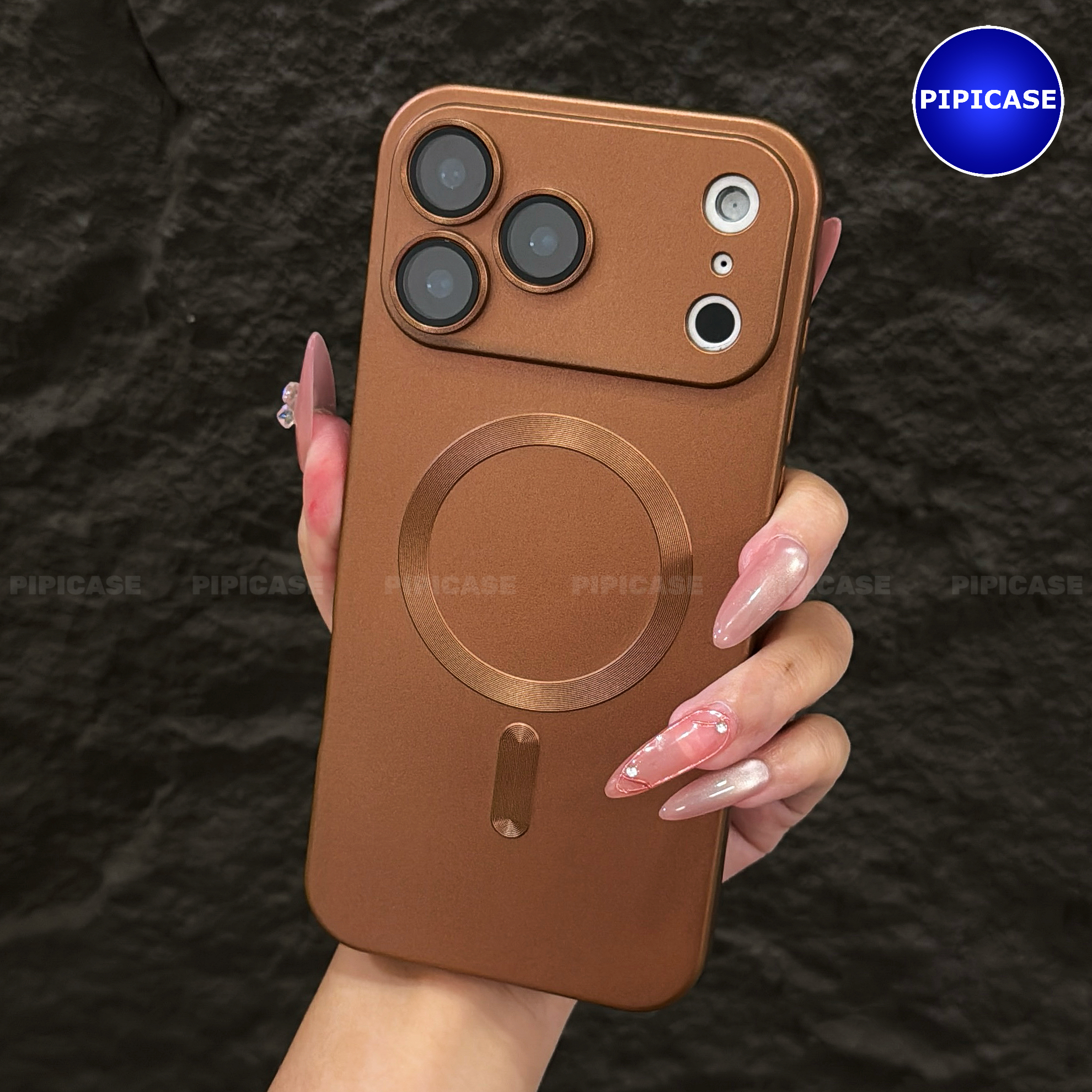 Ốp Lưng iPhone 17 Pro Max - Ops - Nâu