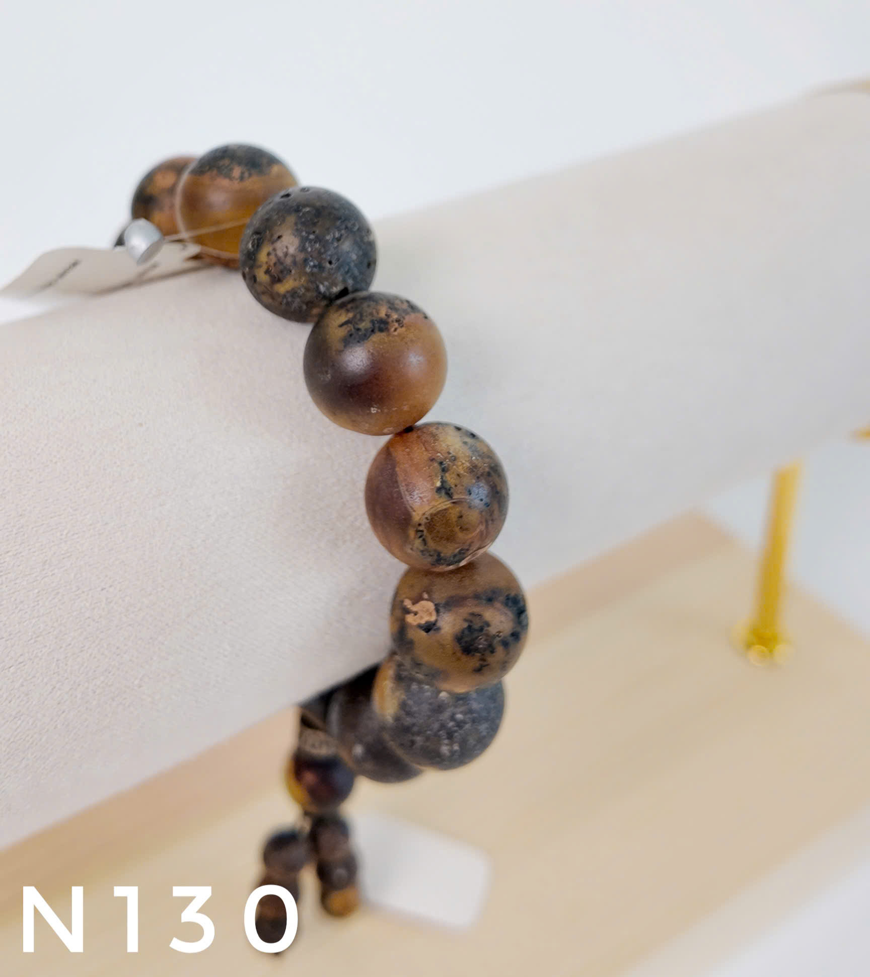 Vòng Tay Hổ Phách Rêu Đầm Lầy Mix Lu – N130_thumbnail_3